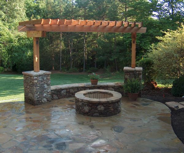 Arbor and Firepit