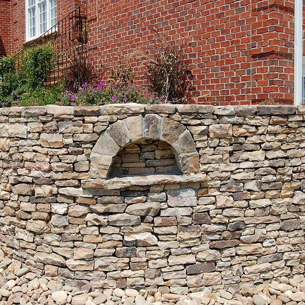 Dry Stacked Stone Wall