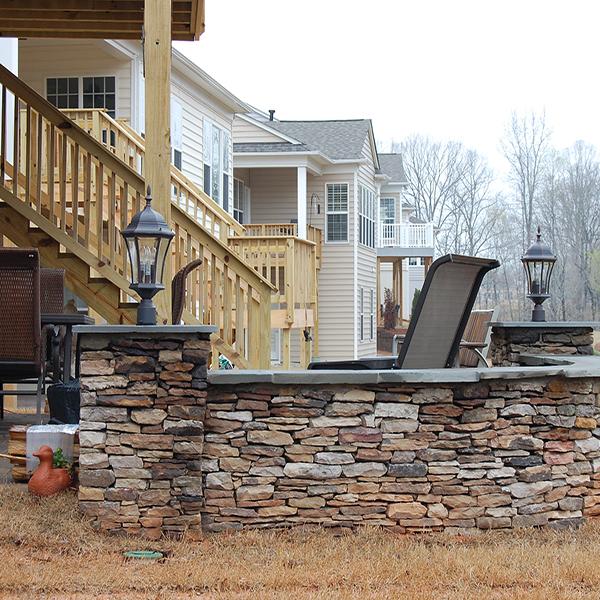 Patio Stone Wall