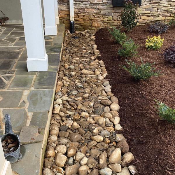 Porch Drainage Rock