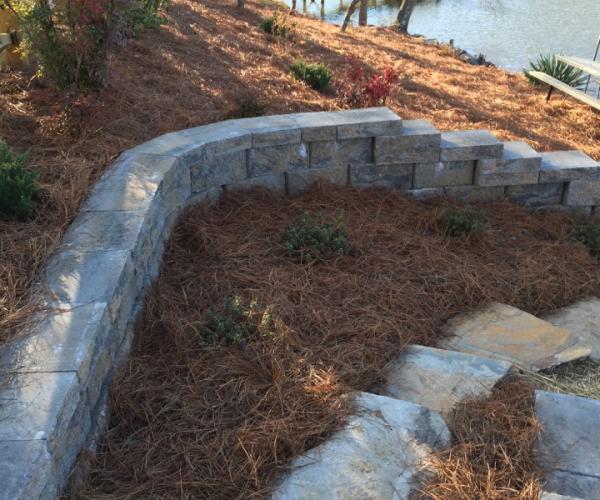 Retaining Wall on lakefront